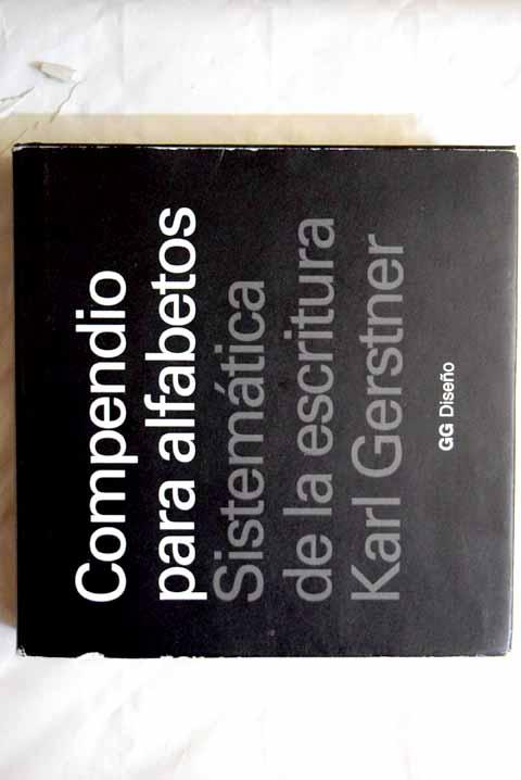 Compendio para alfabetos - Gerstner, Karl