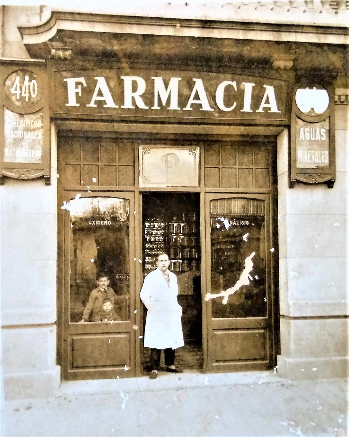 FOTOGRAFIA DE FARMACIA MUY ANTIGUA, RARA 13X11, PRINCIPIOS SIGLO XX ...