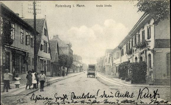 Ansichtskarte / Postkarte Rotenburg an der Wümme, Große Straße