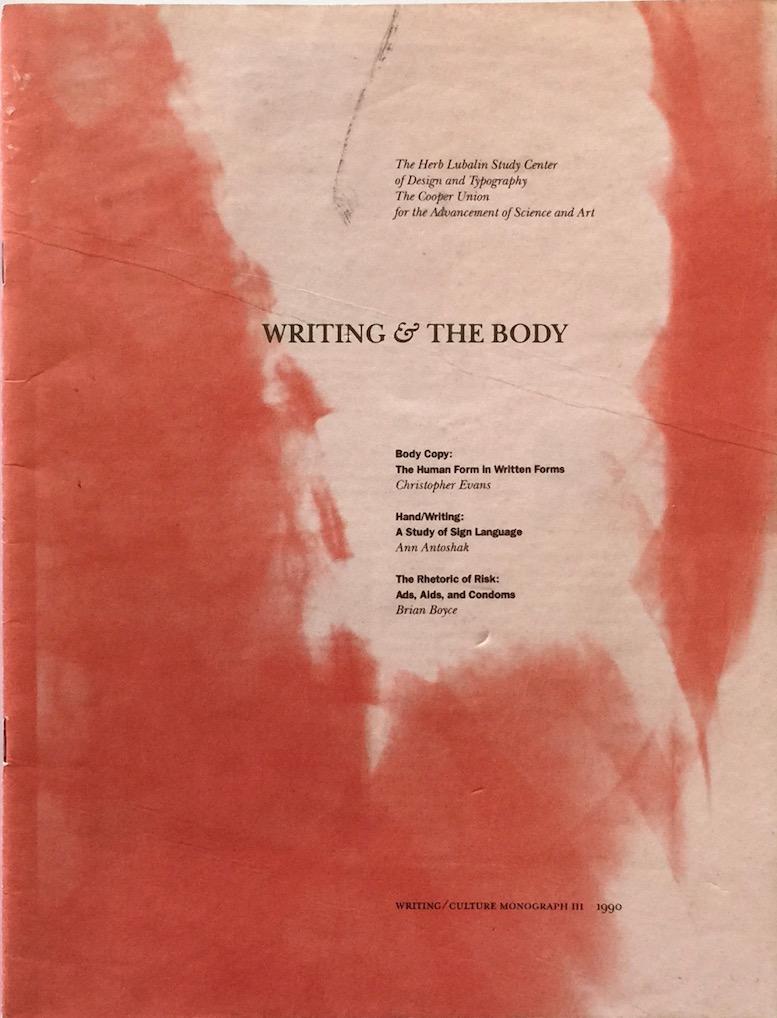 Writing and the Body - LUPTON, ELLEN [ed.]