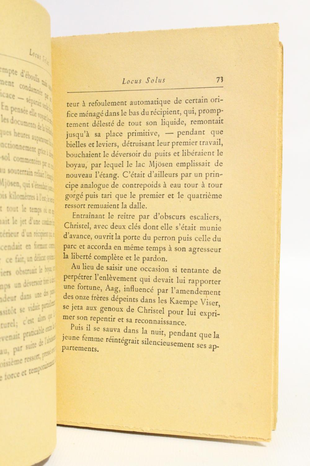 Locus solus by ROUSSEL Raymond: couverture souple (1930) | Librairie Le ...