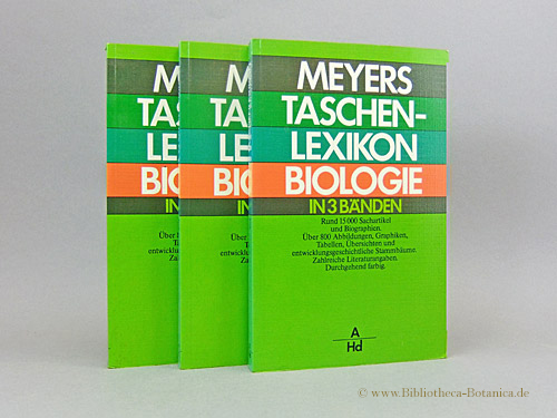 Meyers Taschenlexikon Biologie. in 3 Bänden. - Ahlheim, Karl-Heinz (Hrsg.)