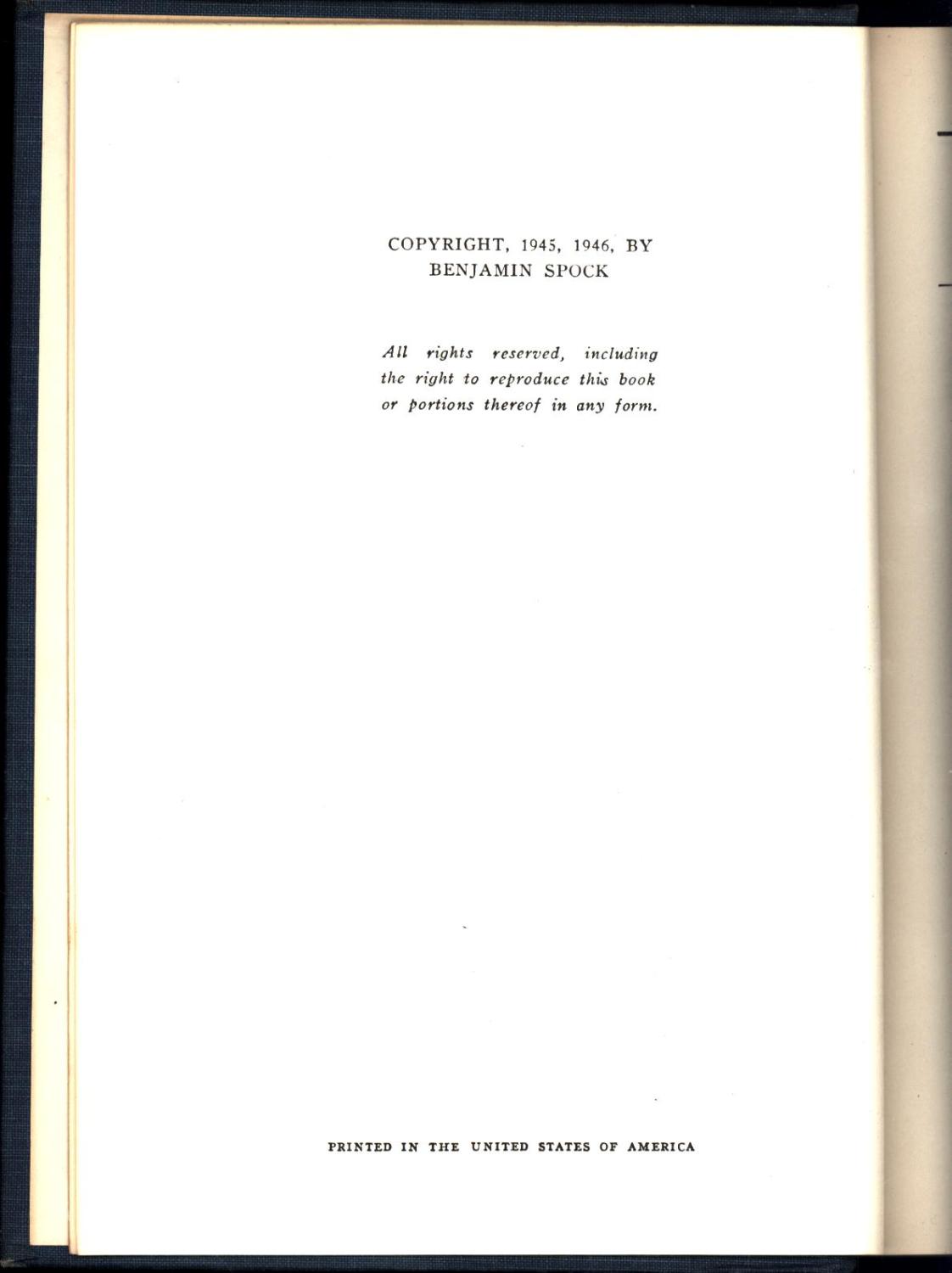 The Common Sense Book of Baby and Child Care (SIGNED) by Spock ...