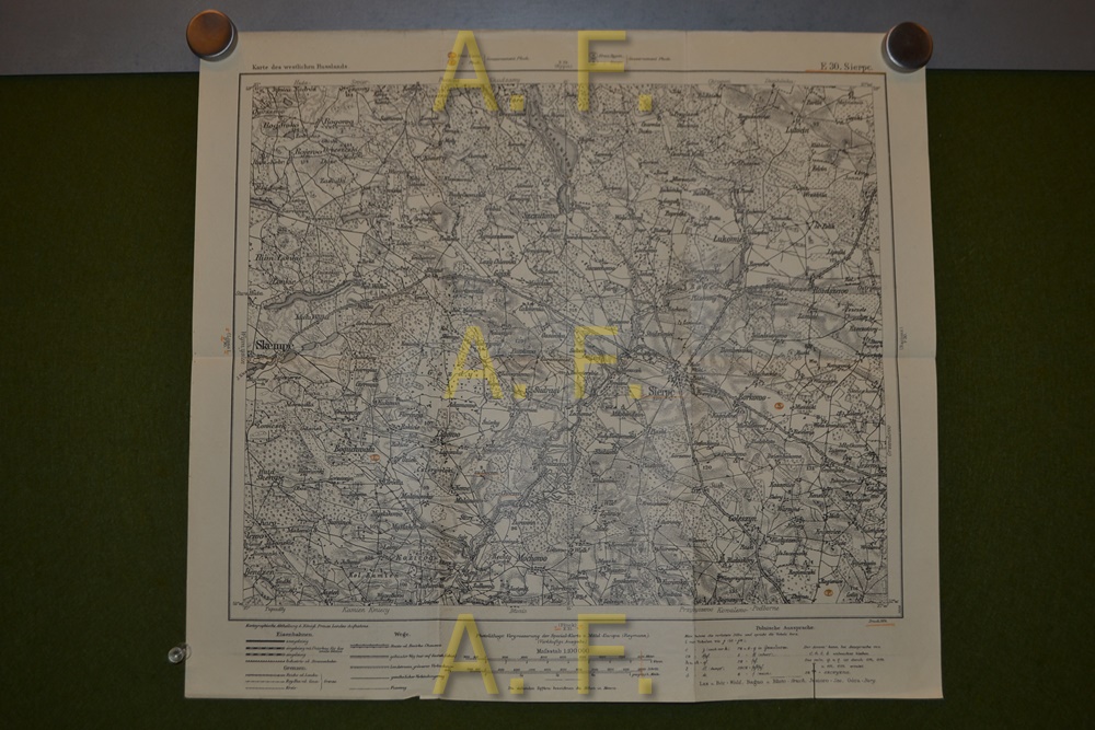 Sierpc, Skepe, Karte des westlichen Russlands E 30, 1 : 100.000 (ca. 39