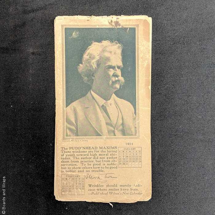 Puddin'head Wilson's New Calendar, 1911 by Twain, Mark Poor Softcover