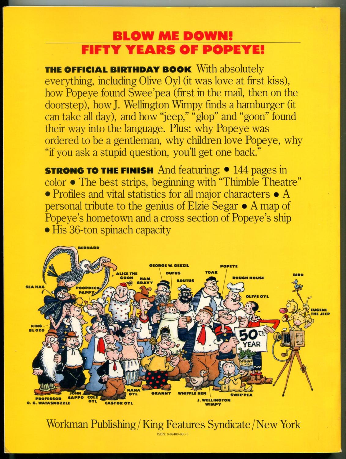Popeye: The First Fifty Years Paperback 1979- Segar