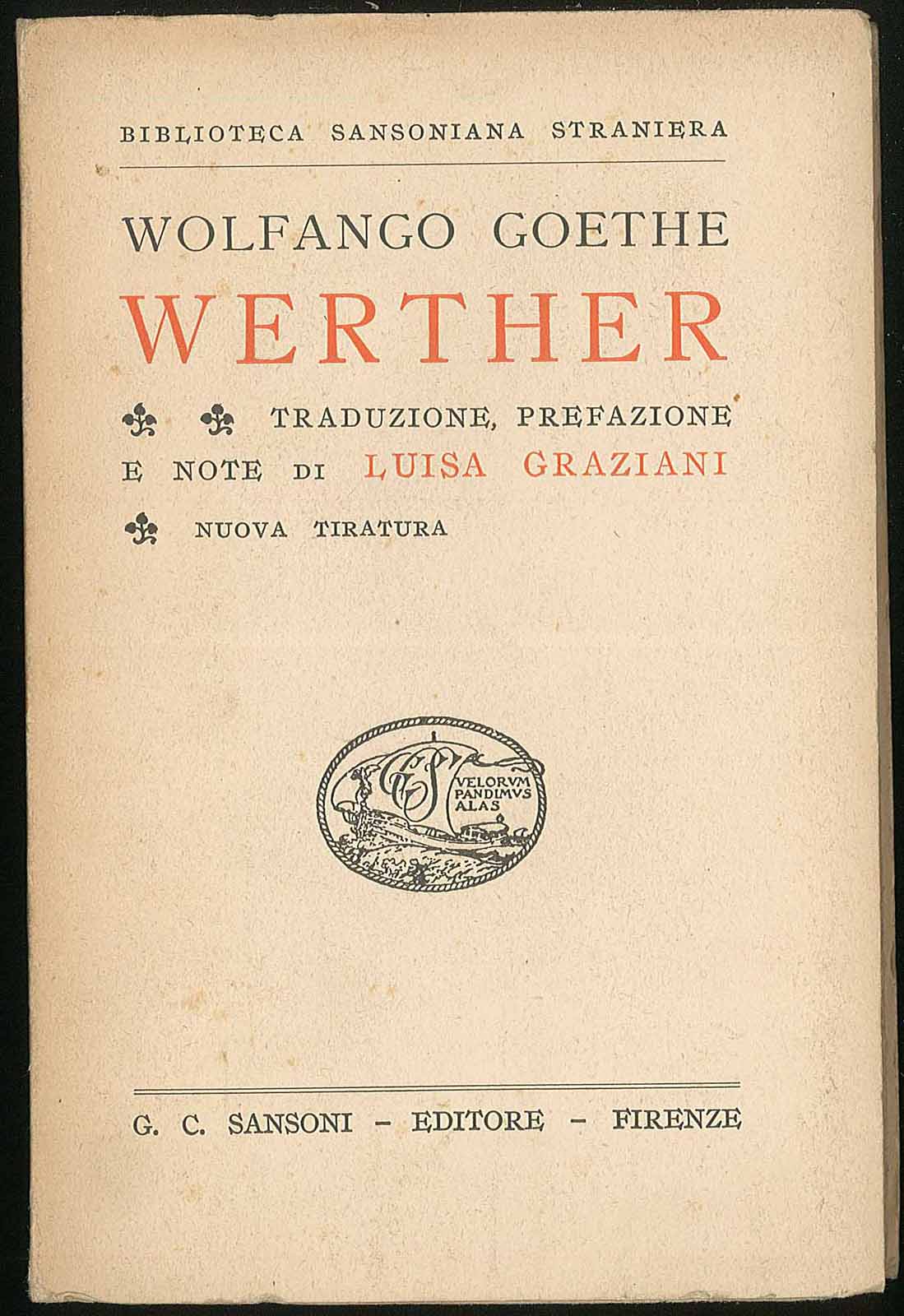 Dolori del giovane Werther - Goethe Wolfango