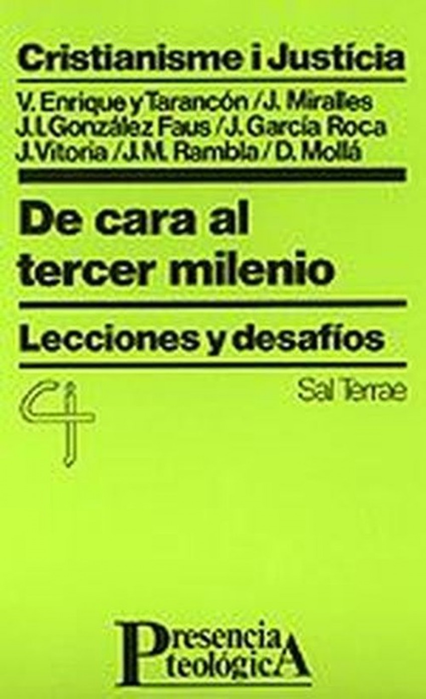 De cara al tercer milenio - Cristianisme i Justícia