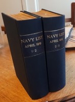 Navy List April 1919 (2 Volumes) The officers on the active and retired lists of the Royal Navy general regulations HMSO [ ] [Couverture rigide]