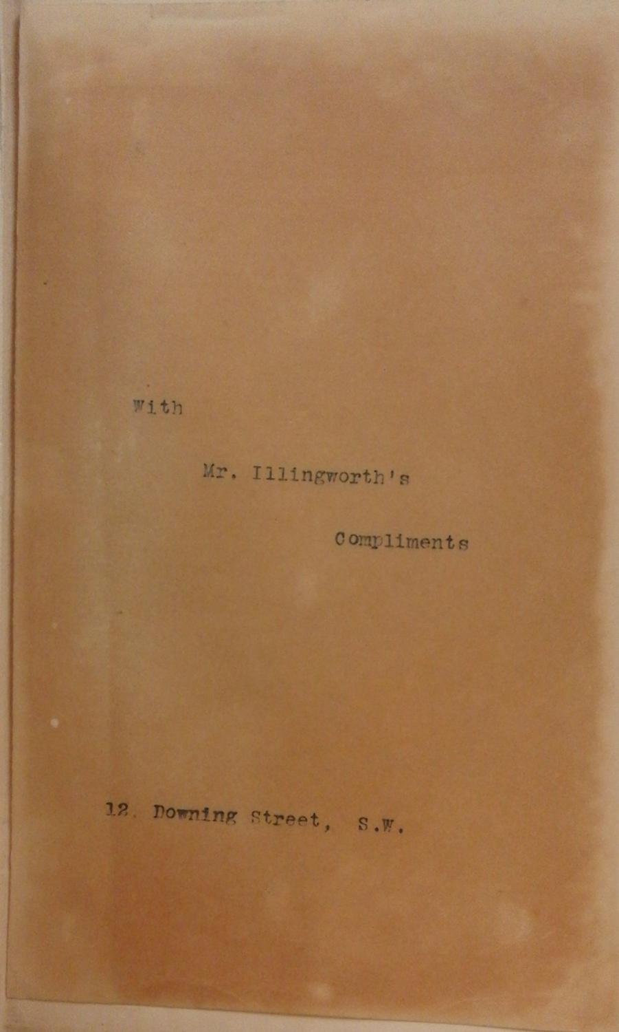 Liberalism and the House of Lords. Govt. With Compliments slip. Jones, Harry [Satisfaisant] [Couverture rigide]