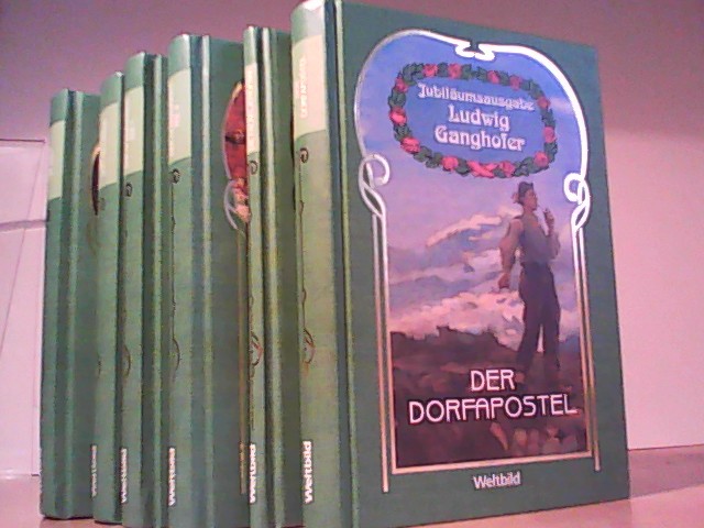 Jubiläumsausgabe 6 Bde. Der Dorfapostel, Der Mann im Salz, Die Trutze von Trutzberg, Der Ochsenkrieg I + II, Die Fackeljungfrau - Ludwig, Ganghofer