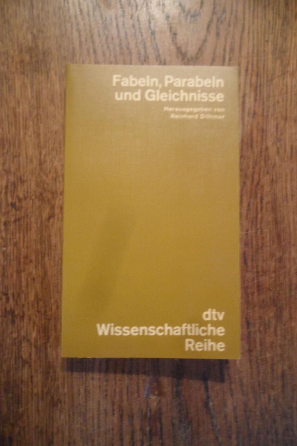 fabeln parabeln und von reinhard ZVAB