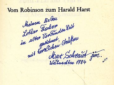 Vom Robinson zum Harald Harst. Ein Abenteuer-Almanach. - Augustin, Siegfried und Walter Henle (Hrsg.)