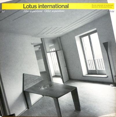 Lotus International n. 63 - Altre acquisizioni / Other acquisitions - Direttore / Editor: Pierluigi Nicolin