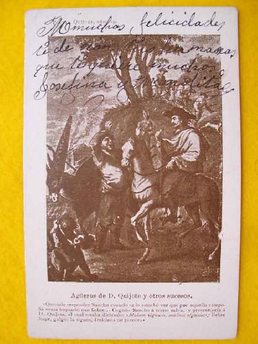 Antigua Postal - Old Postcard : Agüeros de Don Quijote y otros sucesos Sin autor