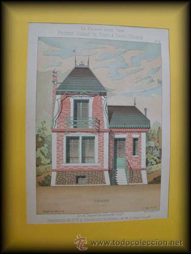 Lamina Plate La Maison Pour Tous Petites Villas De 3000 A Francs La Casa Propriete De Mr P A Brighton Somme By Oget Z Arch 1910 Art Nbsp Nbsp Print Nbsp Nbsp Poster Libreria