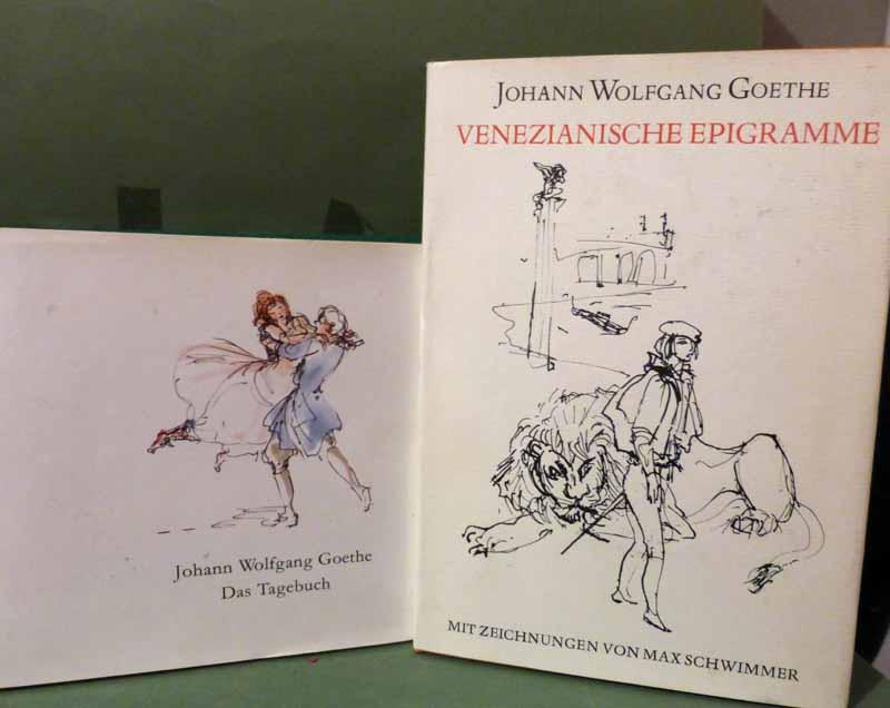 Das Tagebuch. Mit farbigen Zeichnungen von Max Schwimmer. (11.Aufl.). - Goethe, Johann Wolfgang.