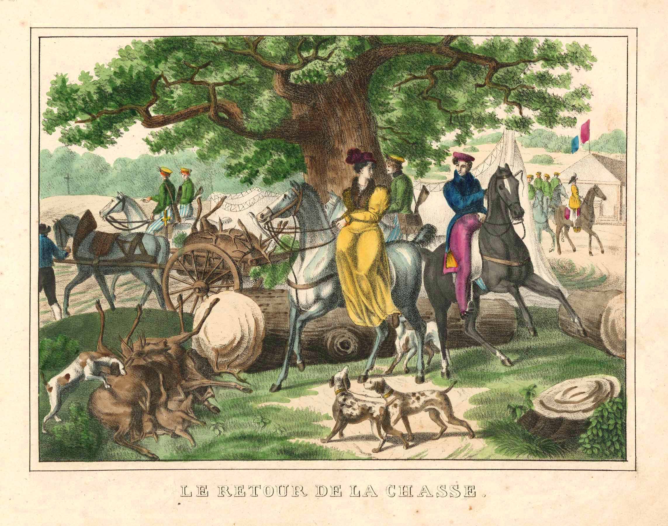 'Le Retour De La Chasse'. par JAGD:: Art / Affiche / Gravure