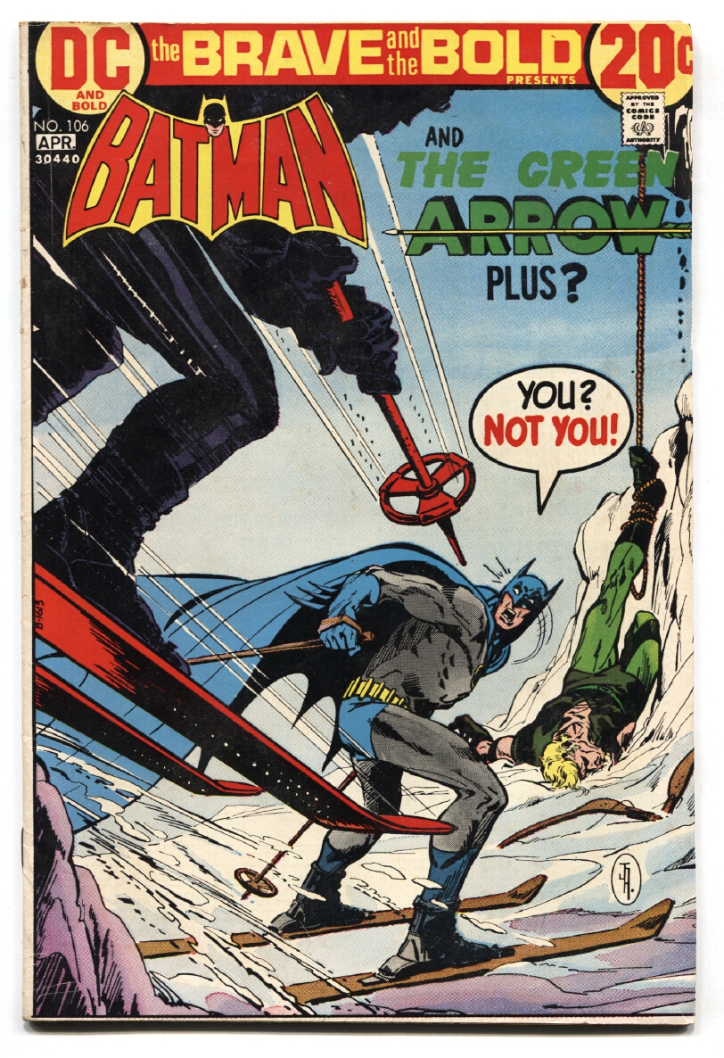 The Brave and the Bold #106 comic book 1972- Batman - Green Arrow