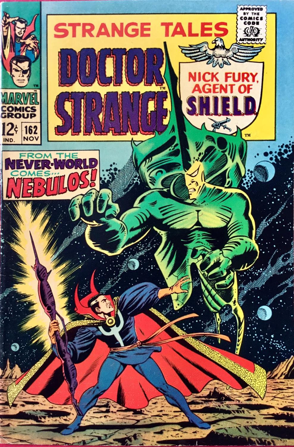 Strange Tales #147 Featuring Nick Fury & Doctor Strange A4 Size - 210 x 297mm - 8.5 x 11.75 Front Cover Reproduction