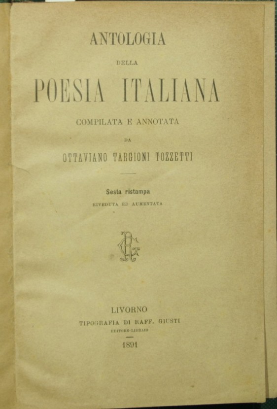 Antologia della poesia italiana - AA.VV.
