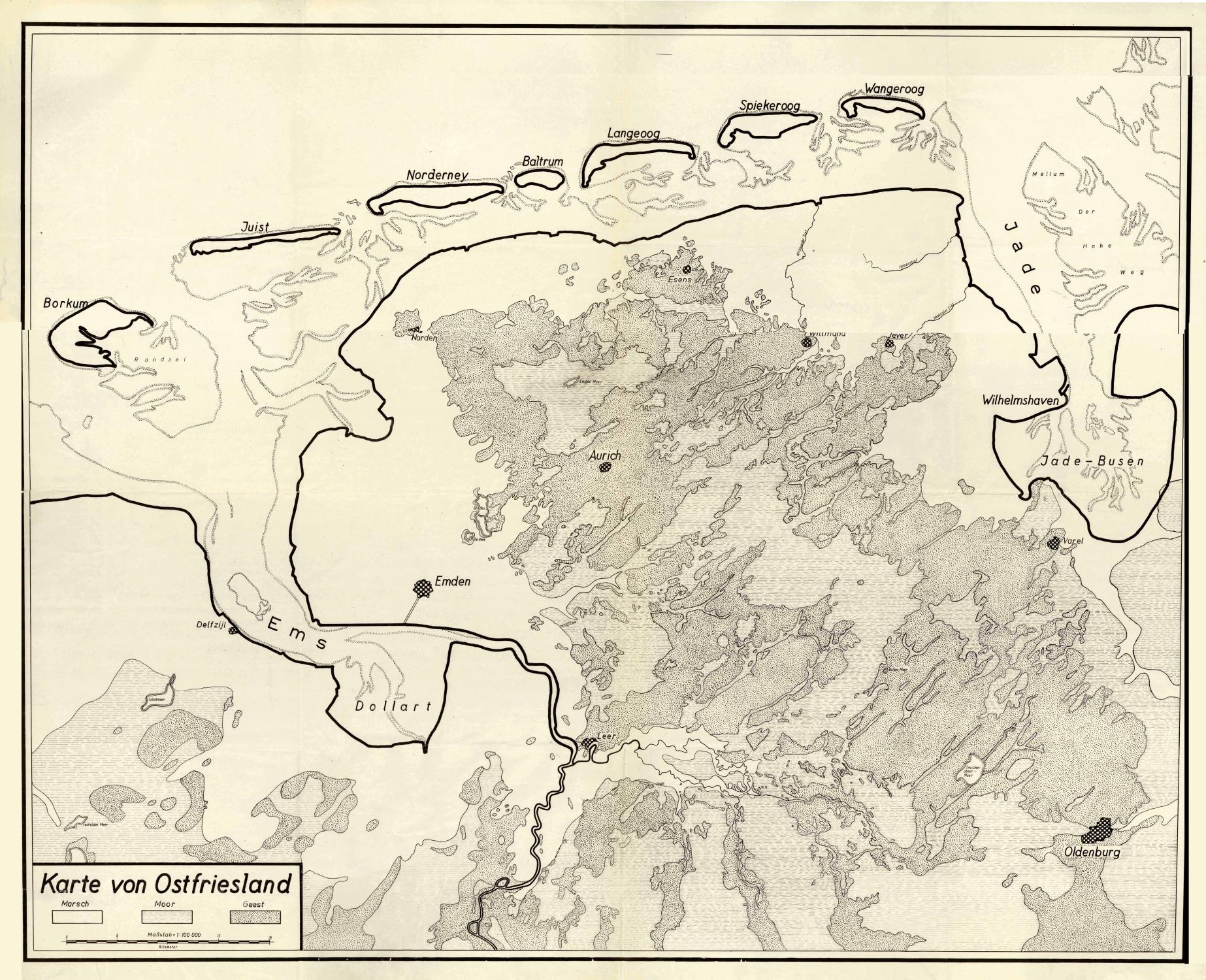 Karte Von Ostfriesland Von Ostfriesland Karte Antiquariat Norbert Haas