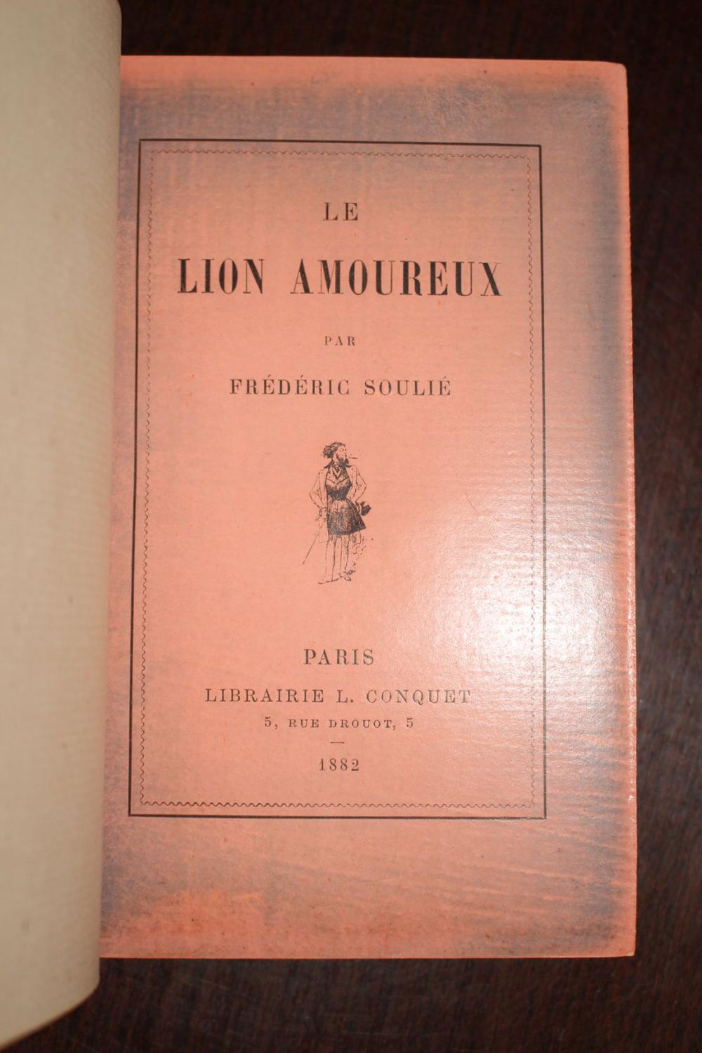 Le Lion amoureux. by Frédéric Soulié,: Bon Couverture rigide ...