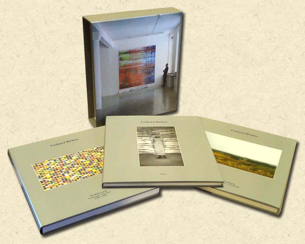 Gerhard Richter - Katalog der Ausstellung. Exhibition Catalogue/ Texte / Werkubersicht. Catalogue raisonne 1962-1993: three volumes in slipcase Vario