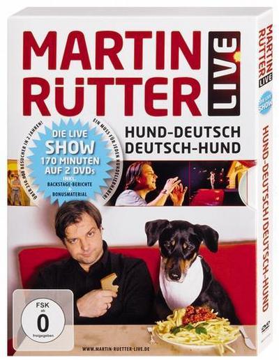Hund - Deutsch, Deutsch - Hund : Martin Rütter live, FSK: ab 0, 2 DVD-Videos, Dt - Martin Rütter