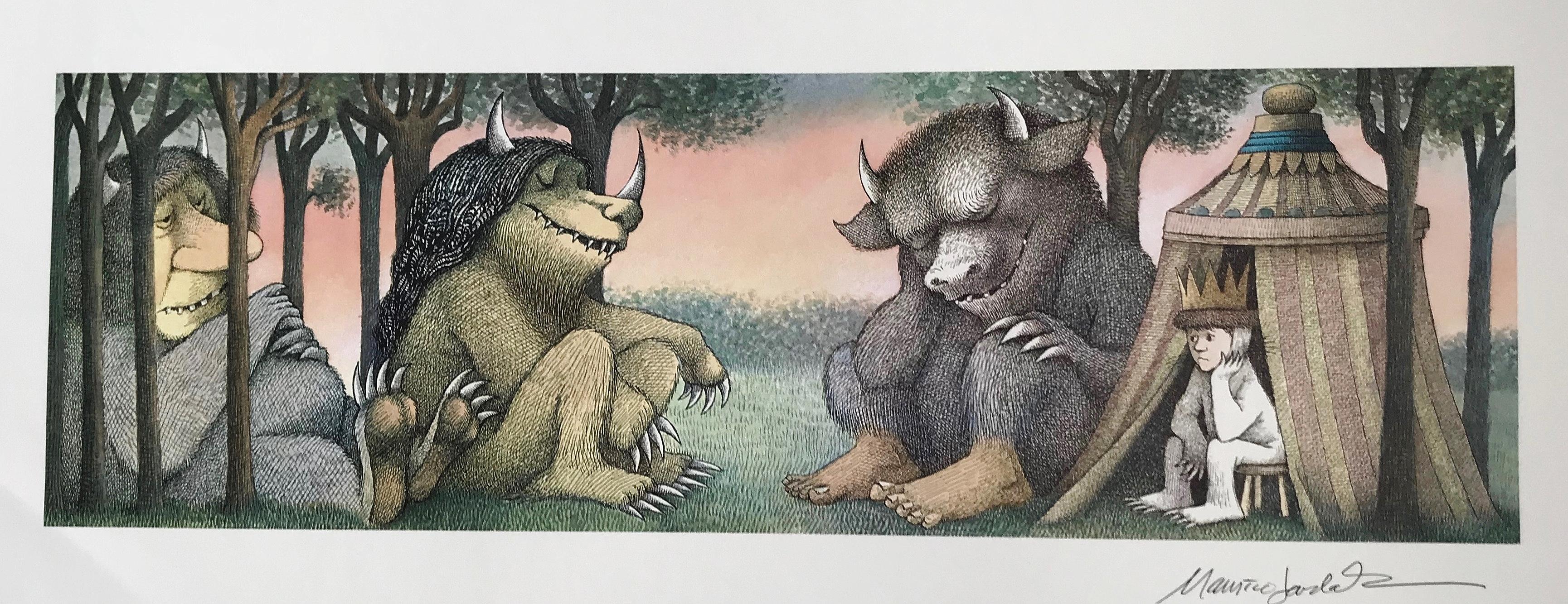 Signed Original Poster Where The Wild Things Are Von Maurice Sendak Near Fine No Binding 1st Edition Signed By Author S Meier And Sons Rare Books Signed Original Poster Where The Wild Things Are Von Maurice Sendak Near Fine No Binding 1st Edition Signed By Author S Meier And Sons Rare Books