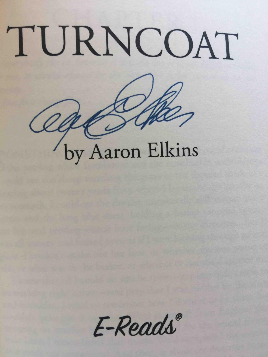 TURNCOAT. - Elkins, Aaron.