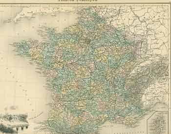 France Politique (19th Century Political map of France). L. Smith (engraver). [Satisfaisant]