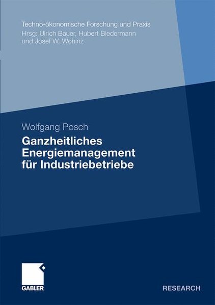 Ganzheitliches Energiemanagement für Industriebetriebe - Posch, Wolfgang,