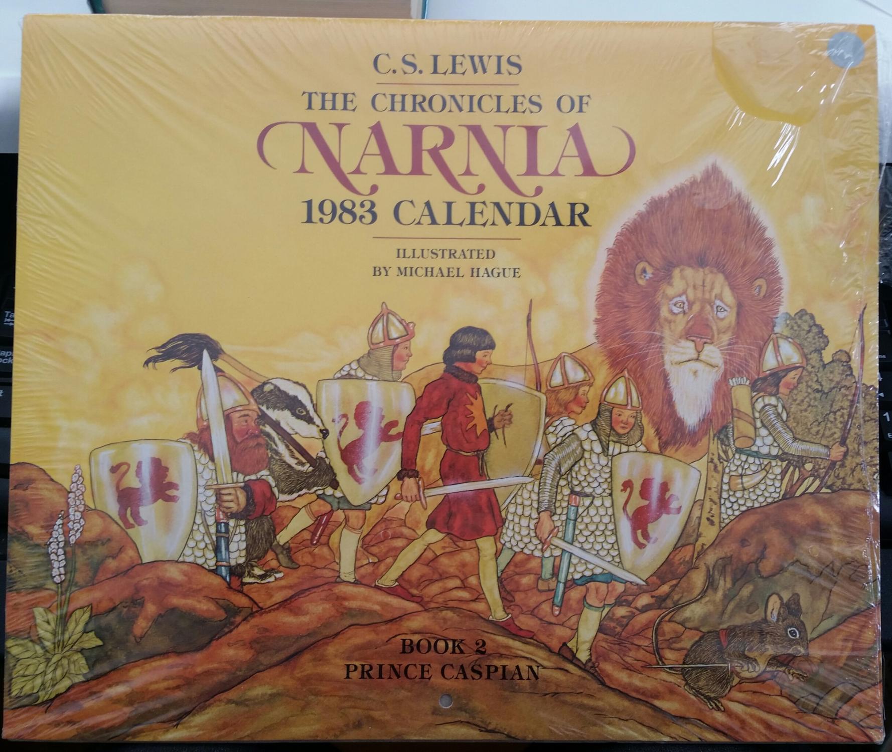 C. S. Lewis The Chronicles of Narnia 1983 Calendar Book 2 Prince