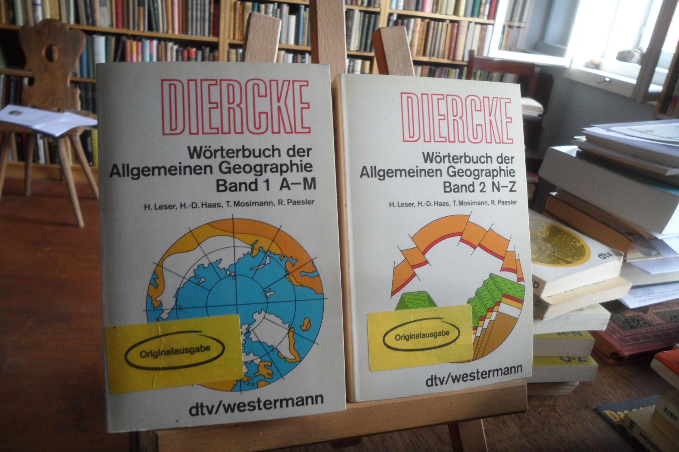 DIERCKE-Wörterbuch der Allgemeinen Geographie. - Leser, Hartmut u.a.