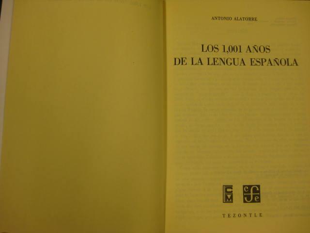 Los 1001 Años De La Lengua Española www.abebooks.co.uk