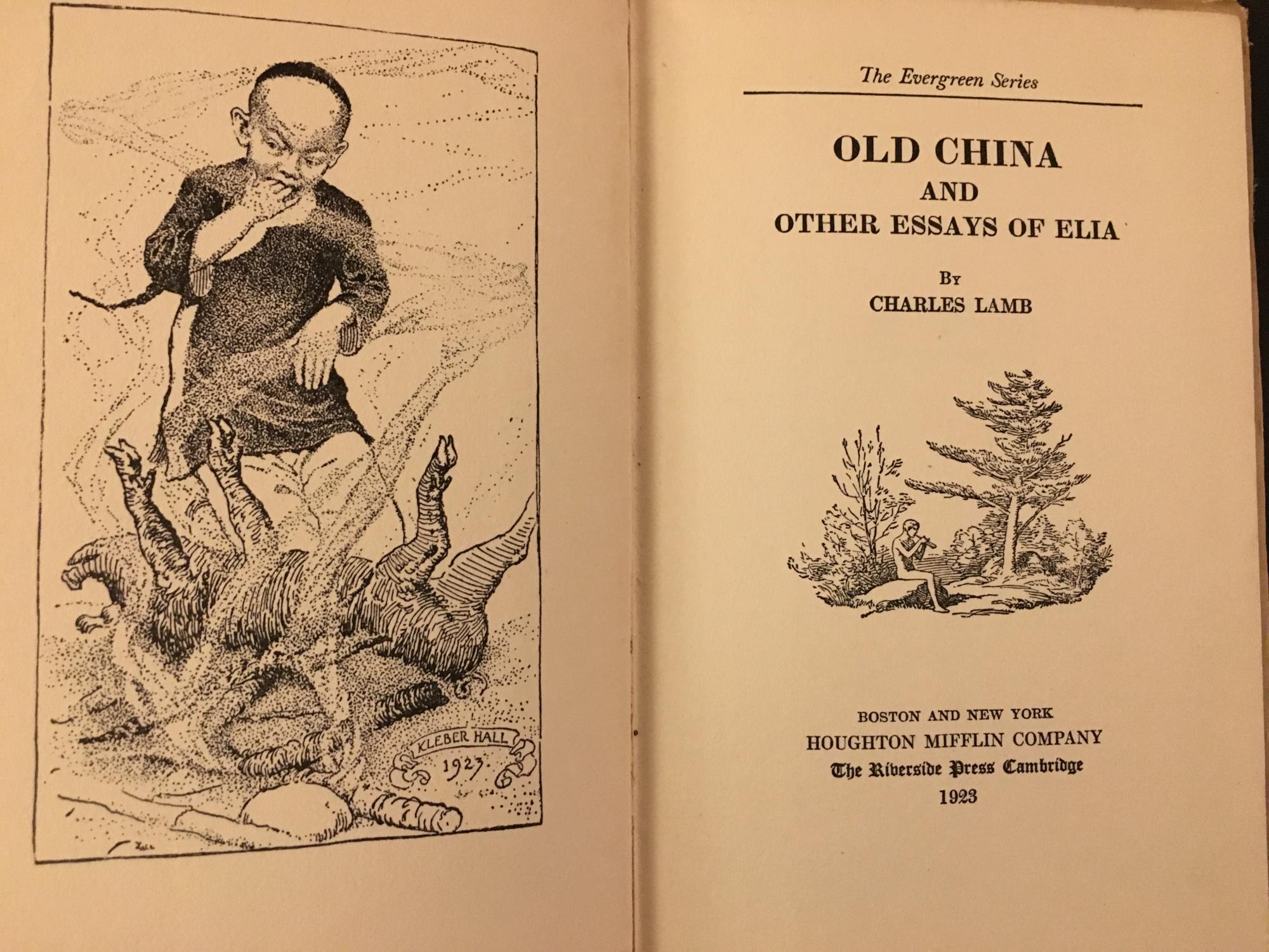 old china essay by charles lamb