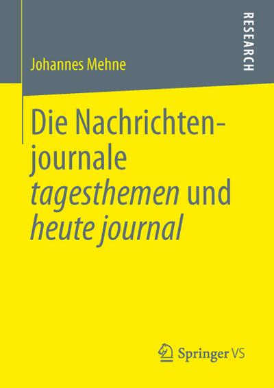 Die Nachrichtenjournale tagesthemen und heute journal - Johannes Mehne