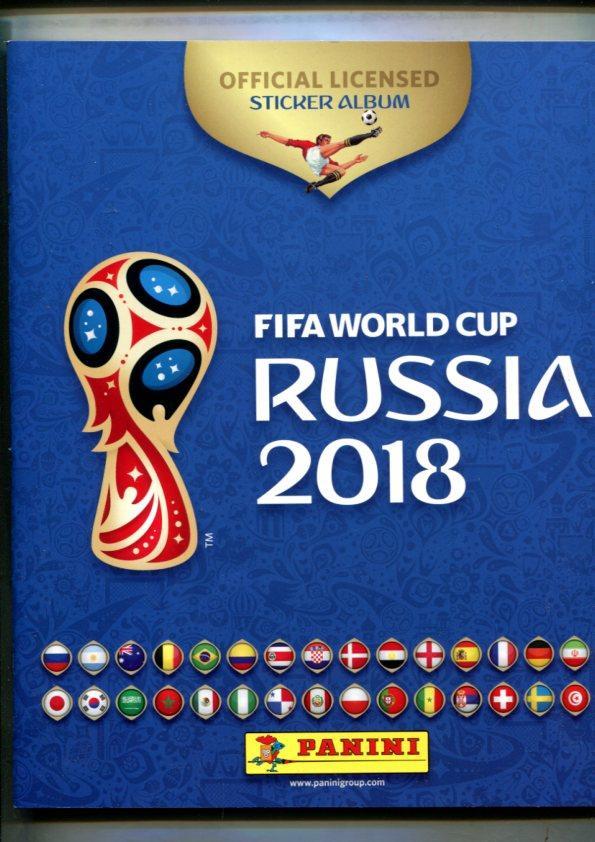 Álbum vacío y el conjunto completo de la Etiqueta Engomada-FIFA World Cup gooolmania 2018 