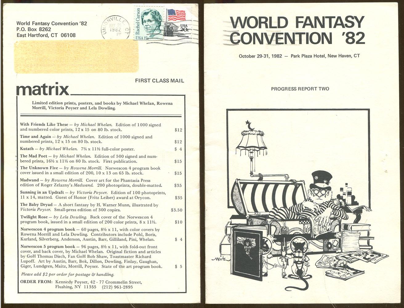 World Fantasy Convention '82 Progress Report Two by Hood, Norman L
