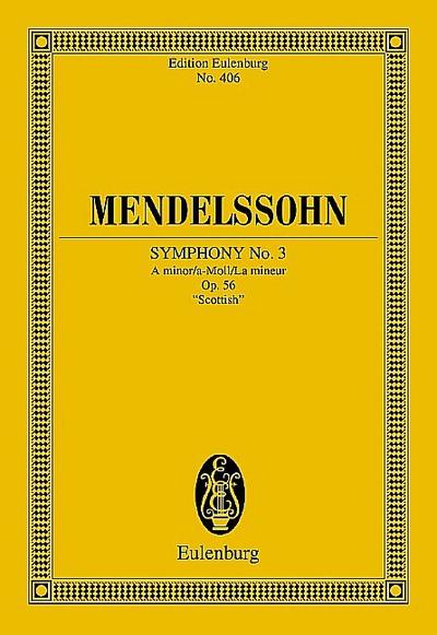 Sinfonie Nr.3 a-Moll op.56 (Schottische), Studienpartitur - Felix Mendelssohn Bartholdy