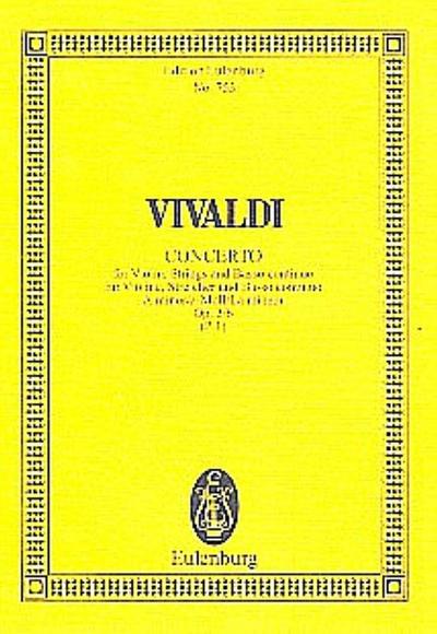 L'Estro Armonico : Concerto grosso a-Moll. op. 3/6. RV 356 / PV 1. Violine, Streicher und Basso continuo. Studienpartitur., Eulenburg Studienpartituren - Antonio Vivaldi