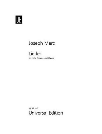 Lieder für hohe Singstimme undKlavier (dt) - Joseph Marx