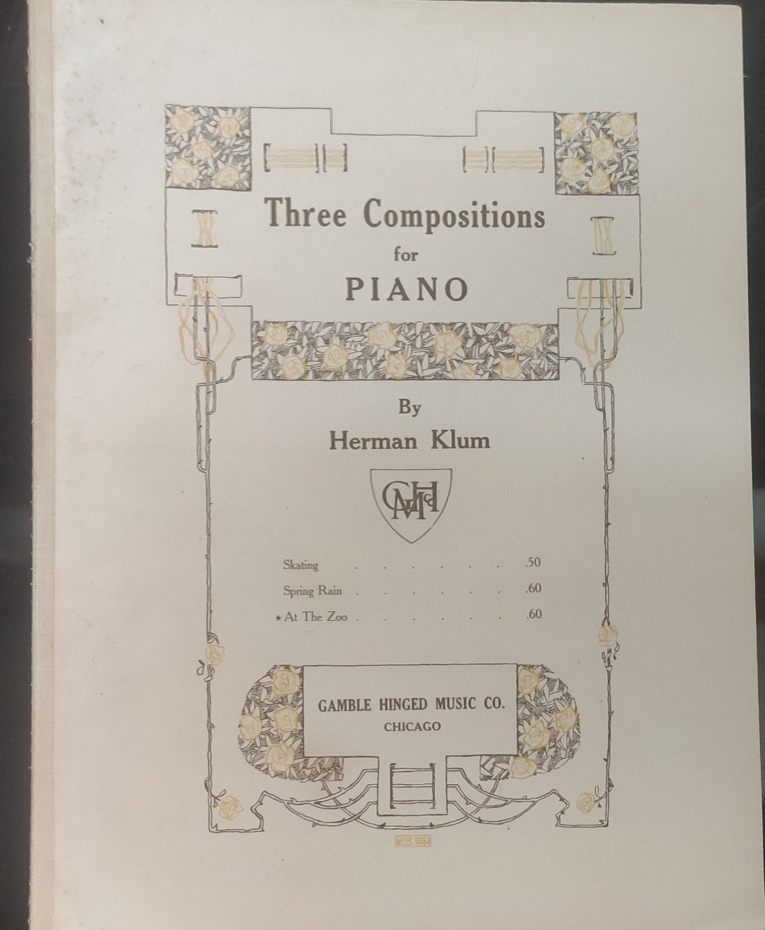 At The Zoo (Compositions For Piano) by Herman Klum: (1922) Sheet Music ...