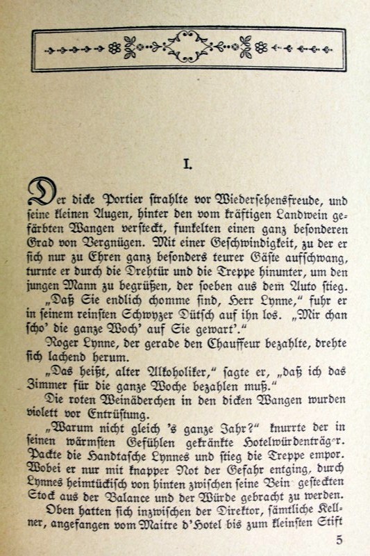 Der Mann ohne Herz. Roman. von Klein, Ernst (1924) 4. 8. Tsd