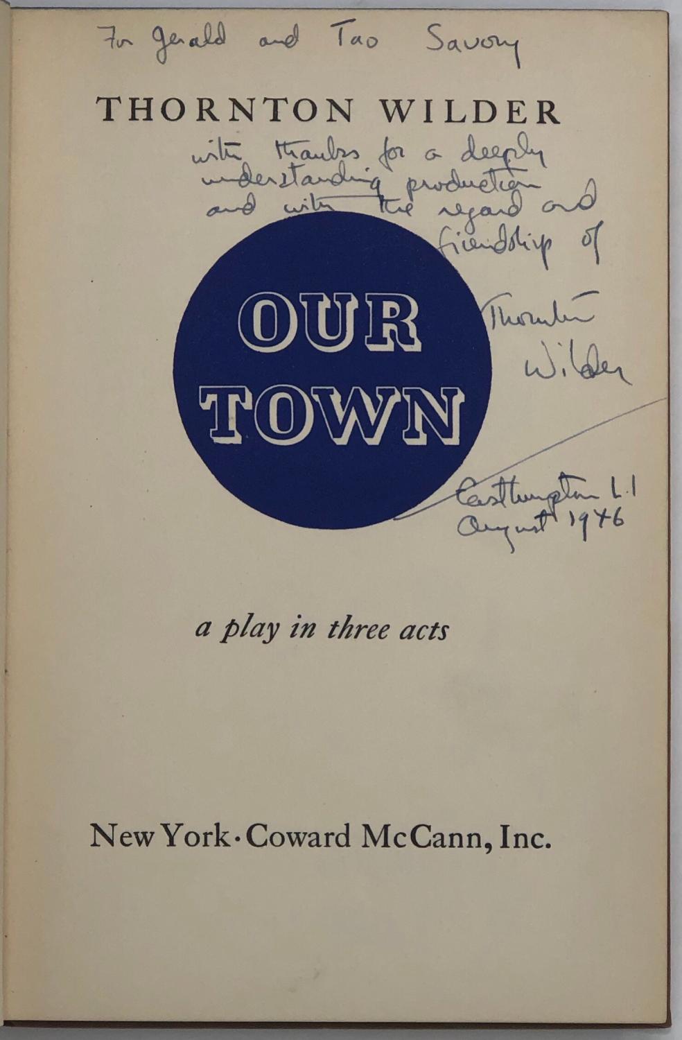 thornton wilder 1938 thornton wilder 1938