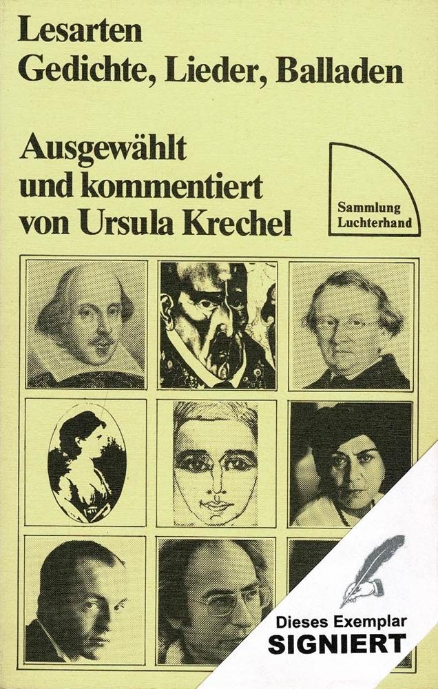 Lesarten. Gedichte, Lieder, Balladen. Ausgewählt und kommentiert