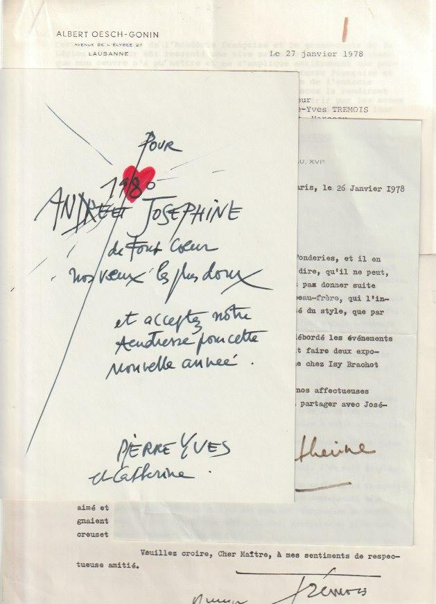Correspondance autographe et tapuscrite signée aux éditions Gonin * TRÉMOIS Pierre-Yves : [ ]