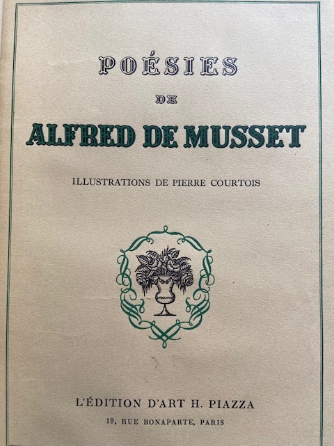 Poésies by Musset (Alfred de) - Courtois (Pierre) - Fauquenot: Bon ...