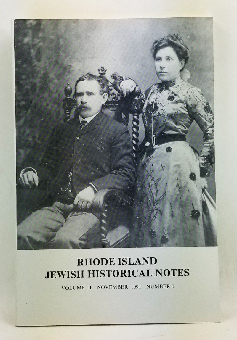 Rhode Island Jewish Historical Notes, Volume 11, Number 1 (November